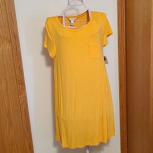 Yellow t shirt dress